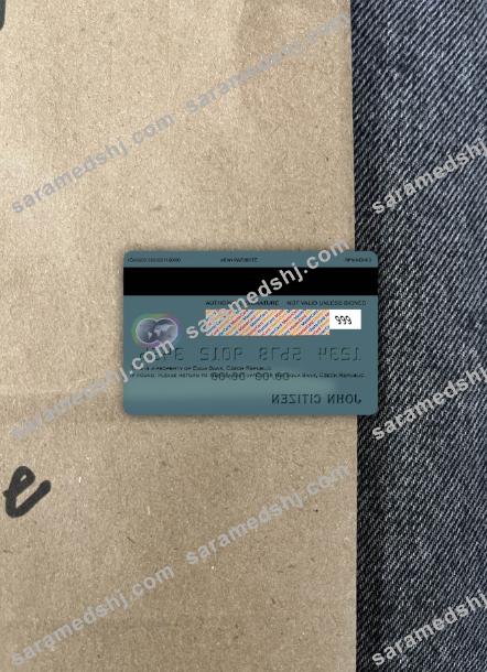 Czech Equa Bank mastercard photolook back